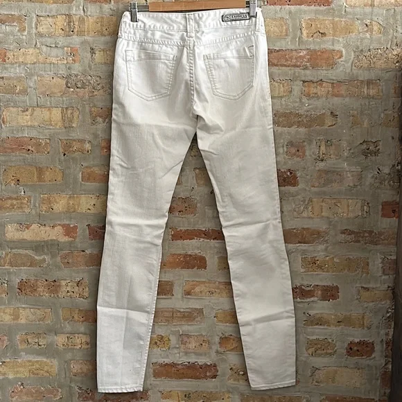 Express Low Rise Jean Leggings White - Picture 2 of 8